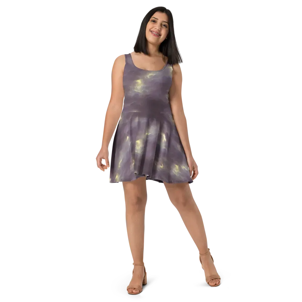Stormy Muse on Skater Dress — Front