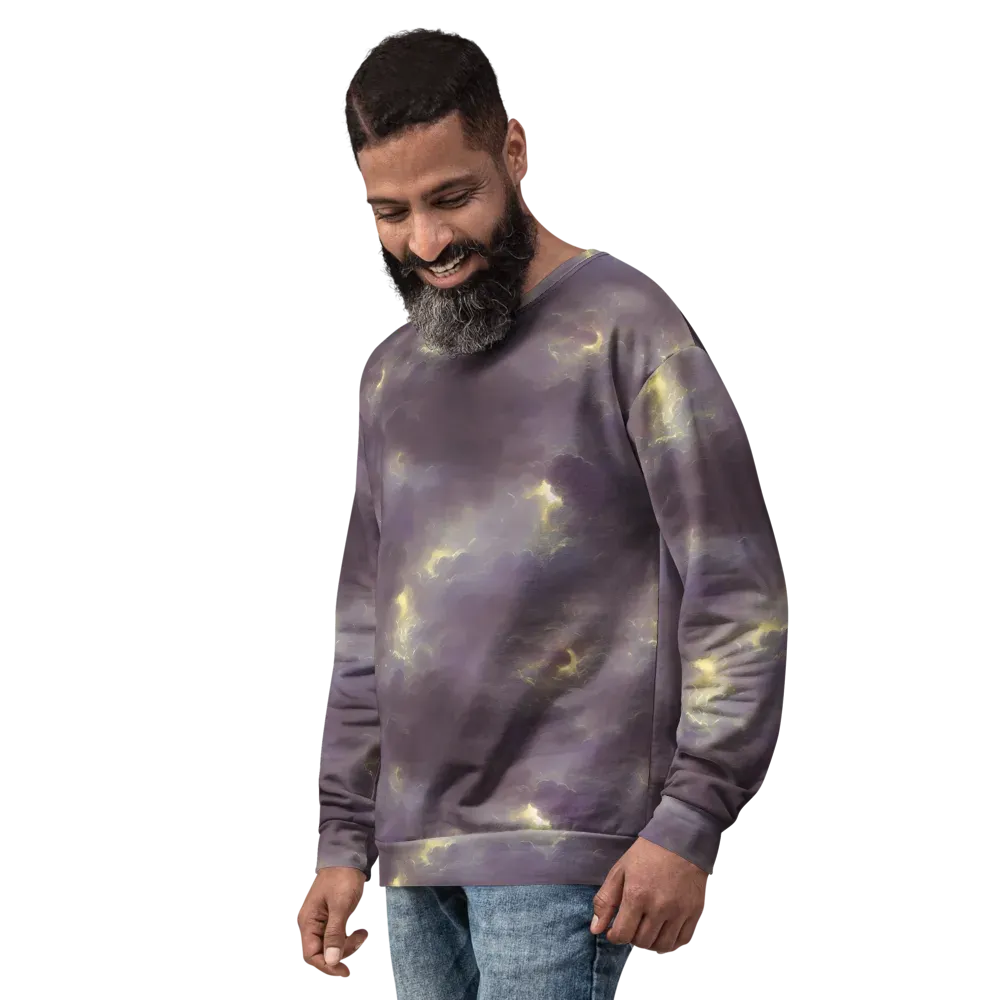 Stormy Muse on Sweatshirt — Left Front