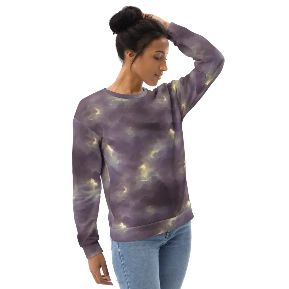 Stormy Muse on Sweatshirt — Right Front