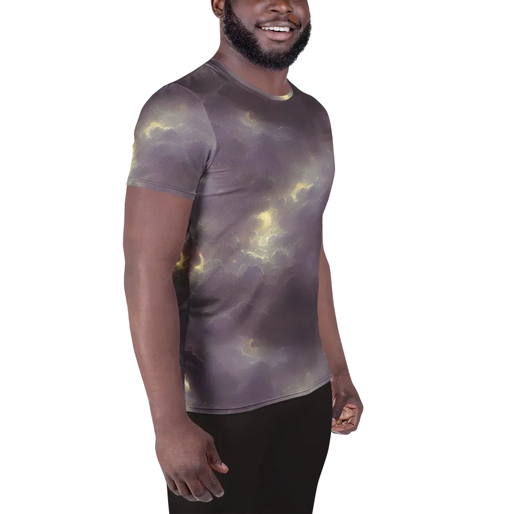 Stormy Muse on Men's Athletic T-Shirt — Right