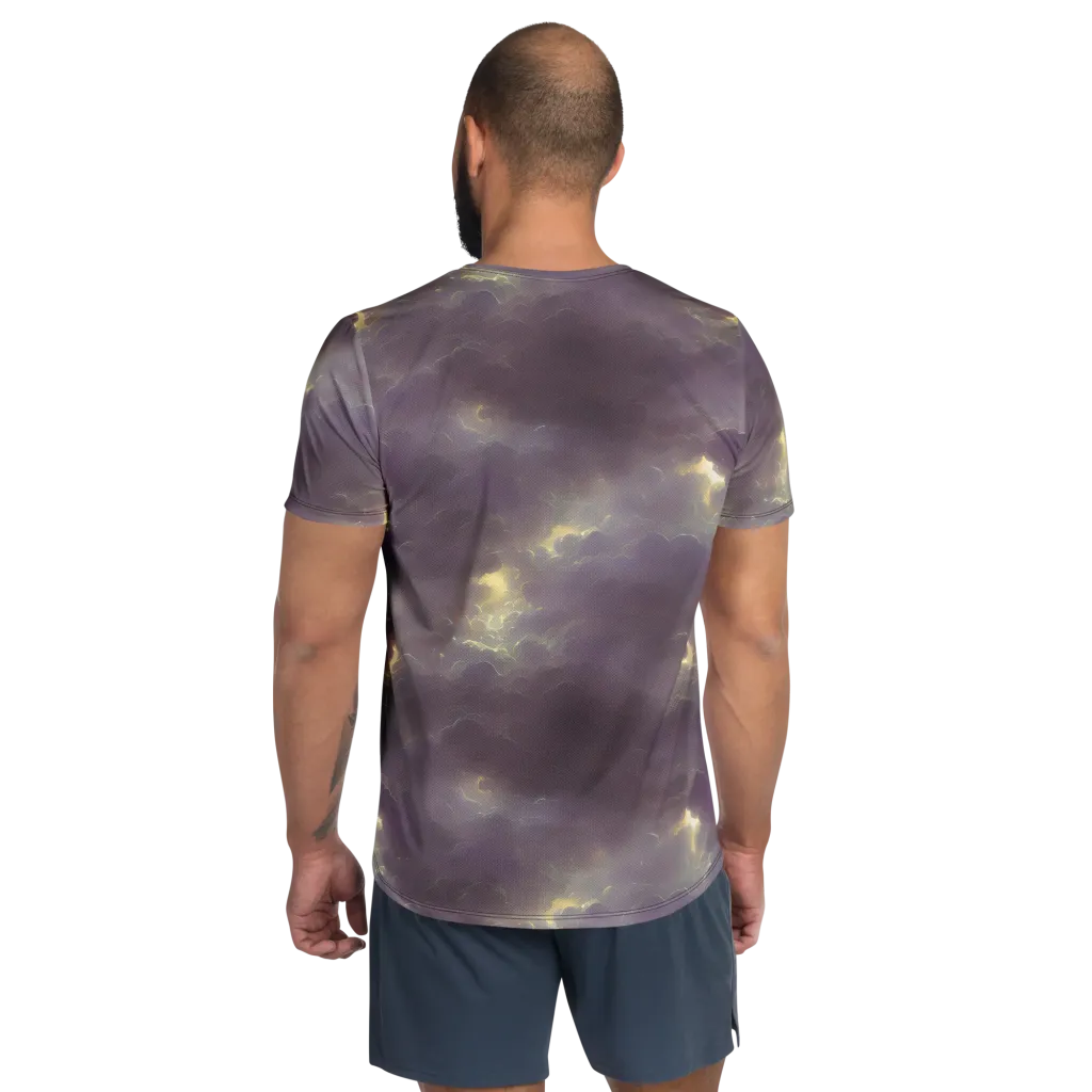 Stormy Muse on Men's Athletic T-Shirt — Back