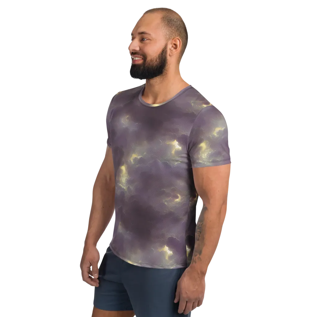 Stormy Muse on Men's Athletic T-Shirt — Left