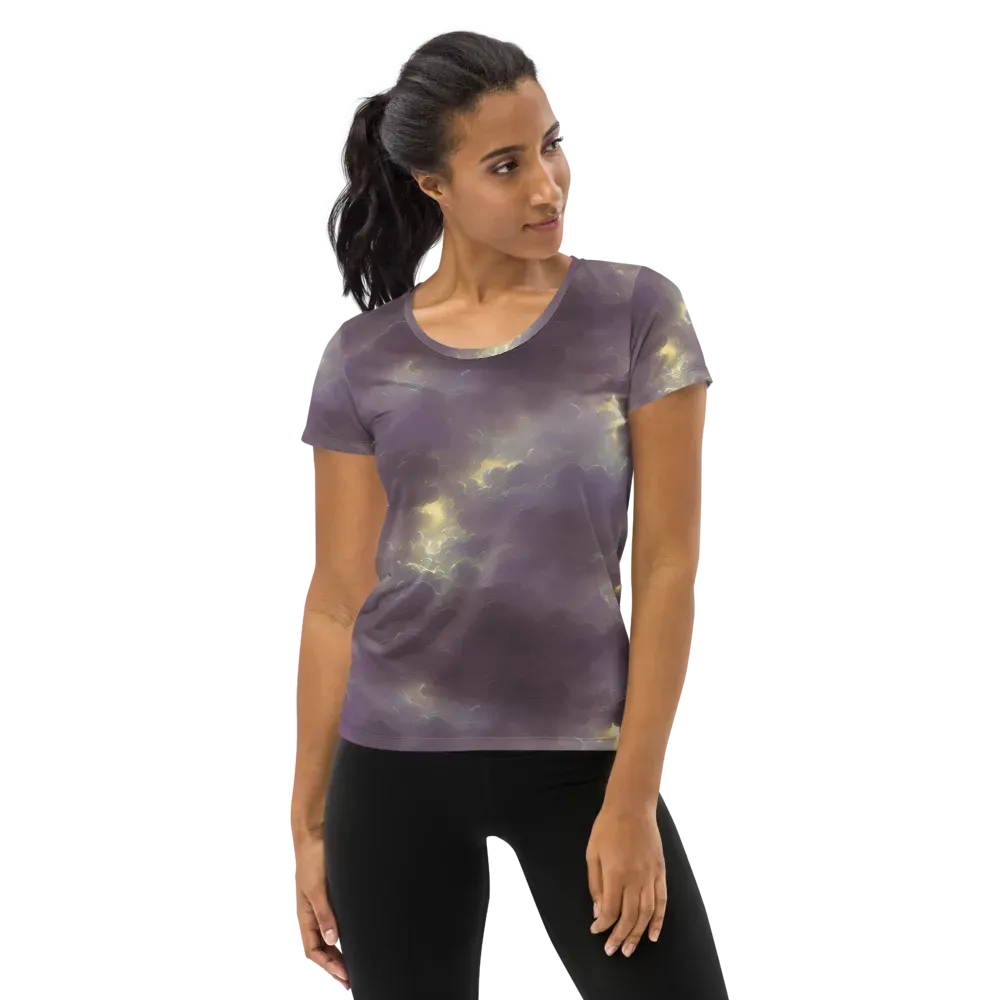 Stormy Muse on Women's Athletic T-Shirt — Front