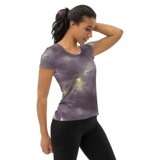 Stormy Muse on a Women's Athletic T-Shirt