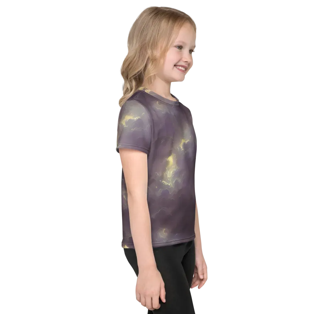 Stormy Muse on Kids Crew Neck T-Shirt — Right