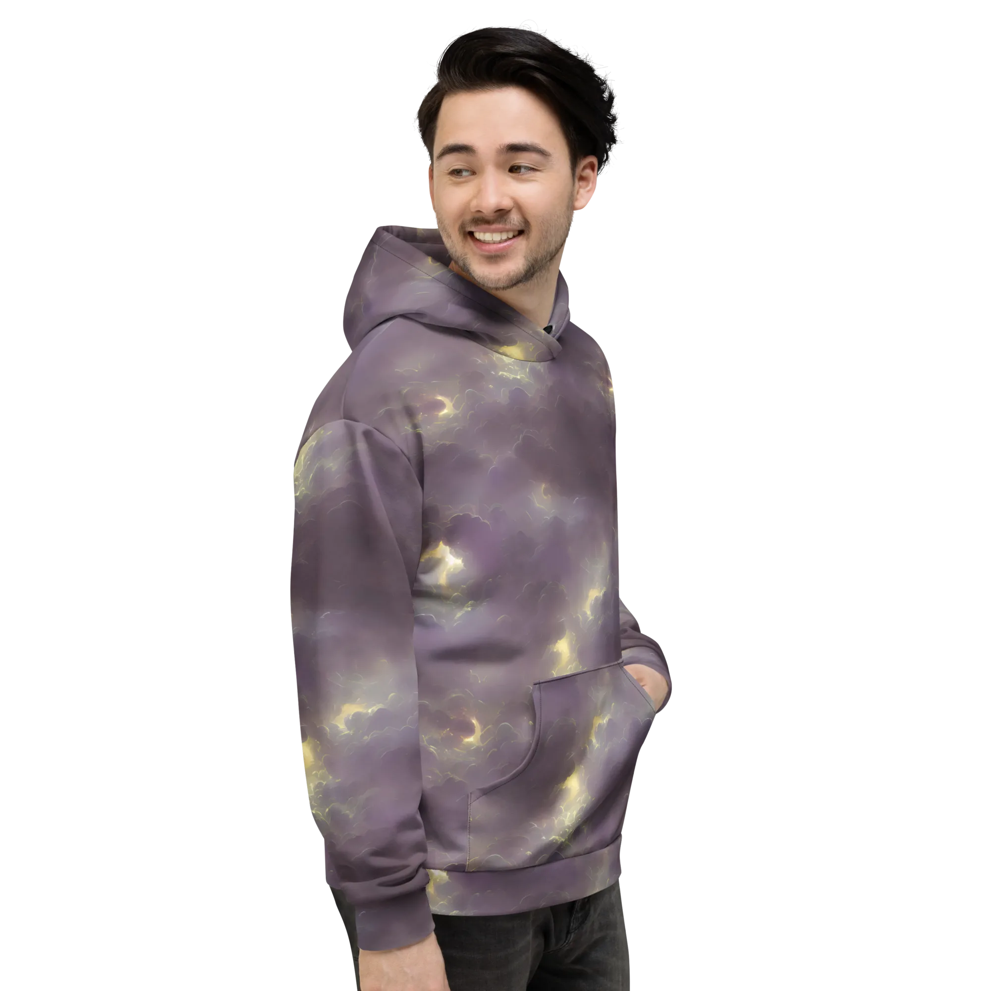 Stormy Muse on Hoodie — Right