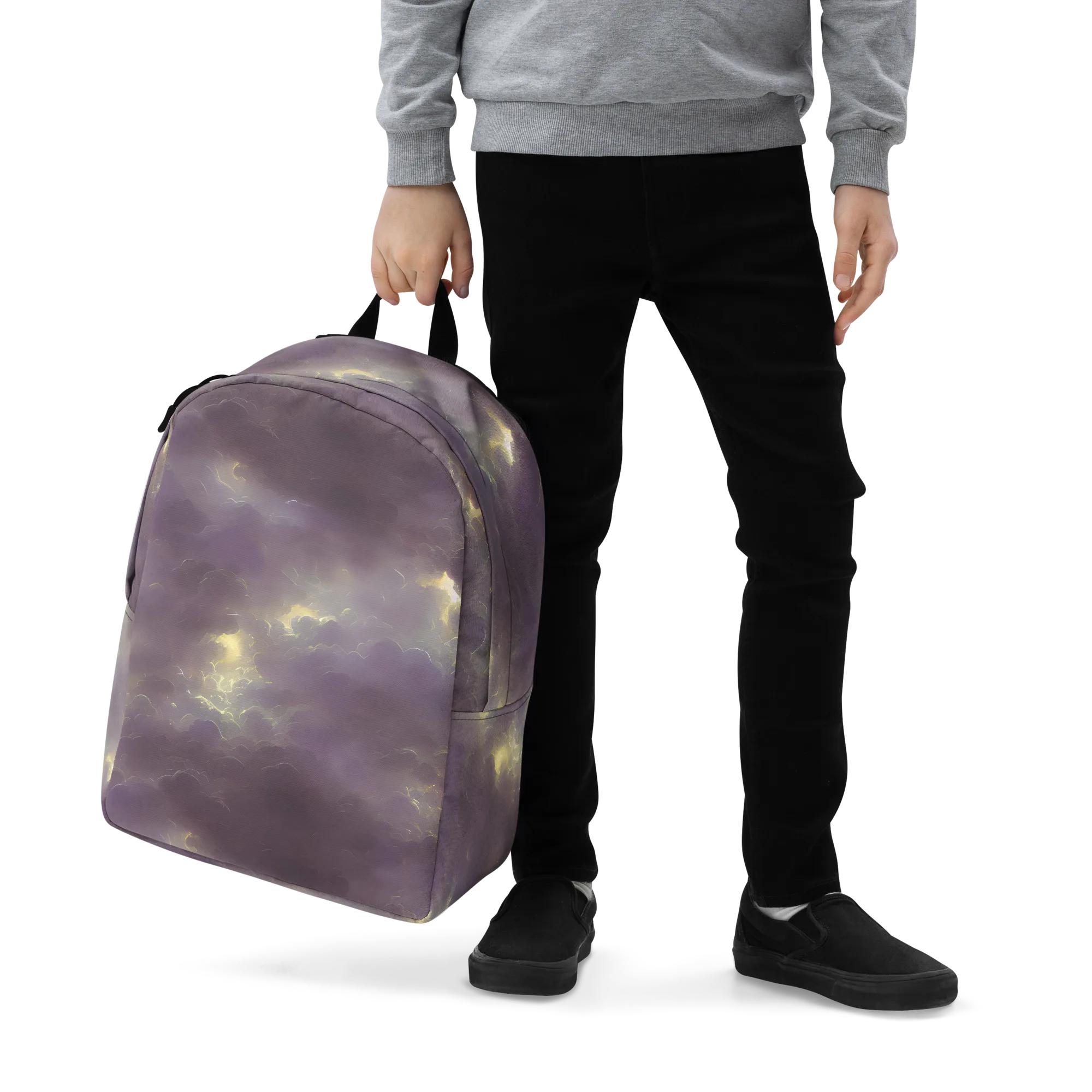 Stormy Muse on Minimalist Backpack — Zoomed-in