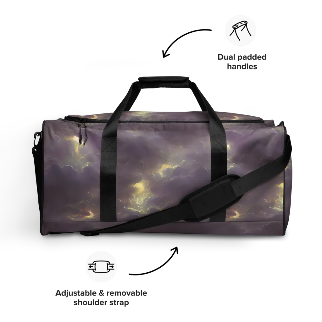Stormy Muse on Duffle Bag — Front