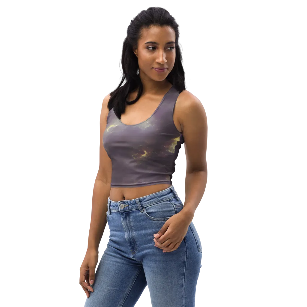 Stormy Muse on Crop Top — Left Front