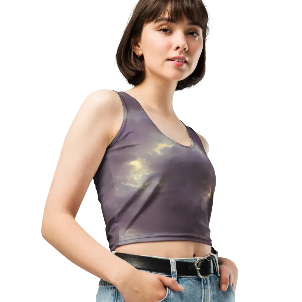 Stormy Muse on Crop Top — Right Front