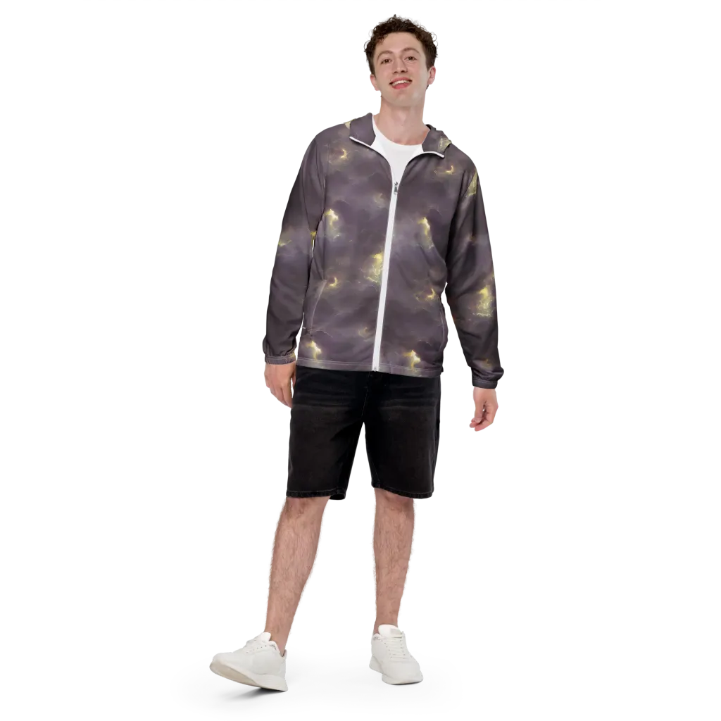 Stormy Muse on Men's Windbreaker — Front