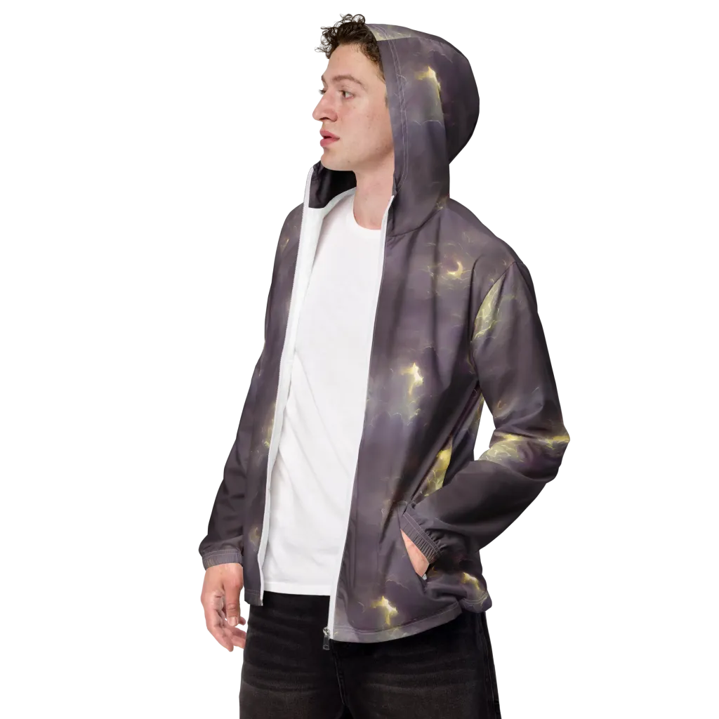 Stormy Muse on Men's Windbreaker — Left Front