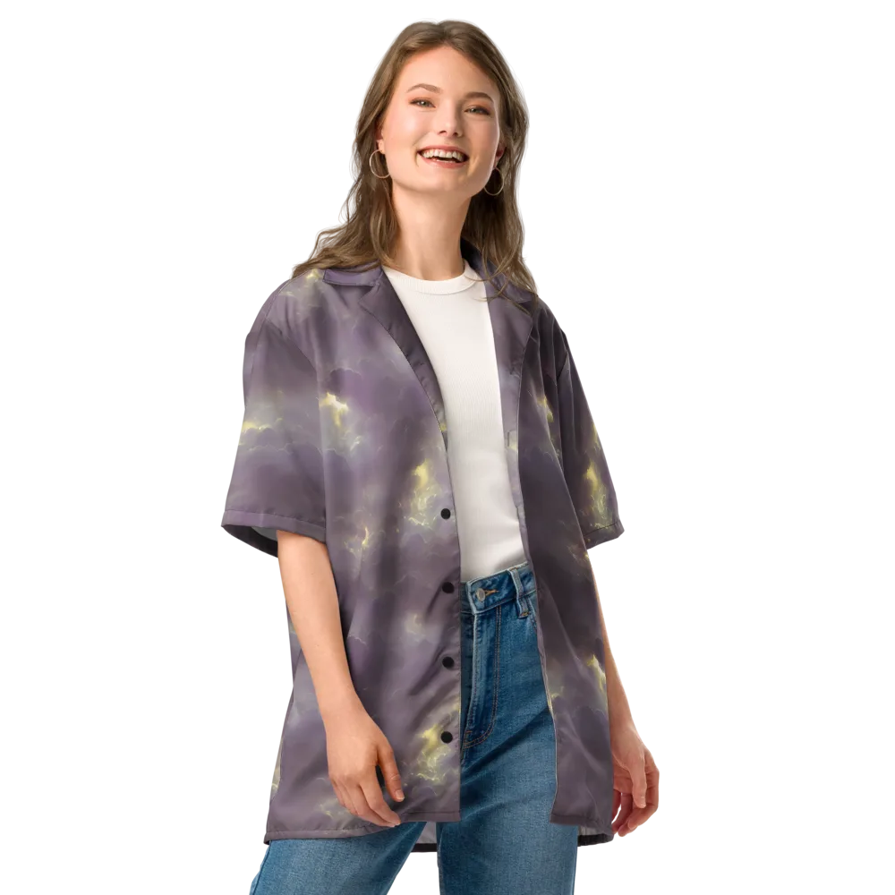 Stormy Muse on Button Shirt — Front