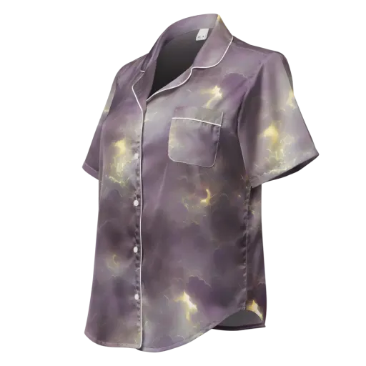 Stormy Muse on a Women's Short Sleeve Pajama Top