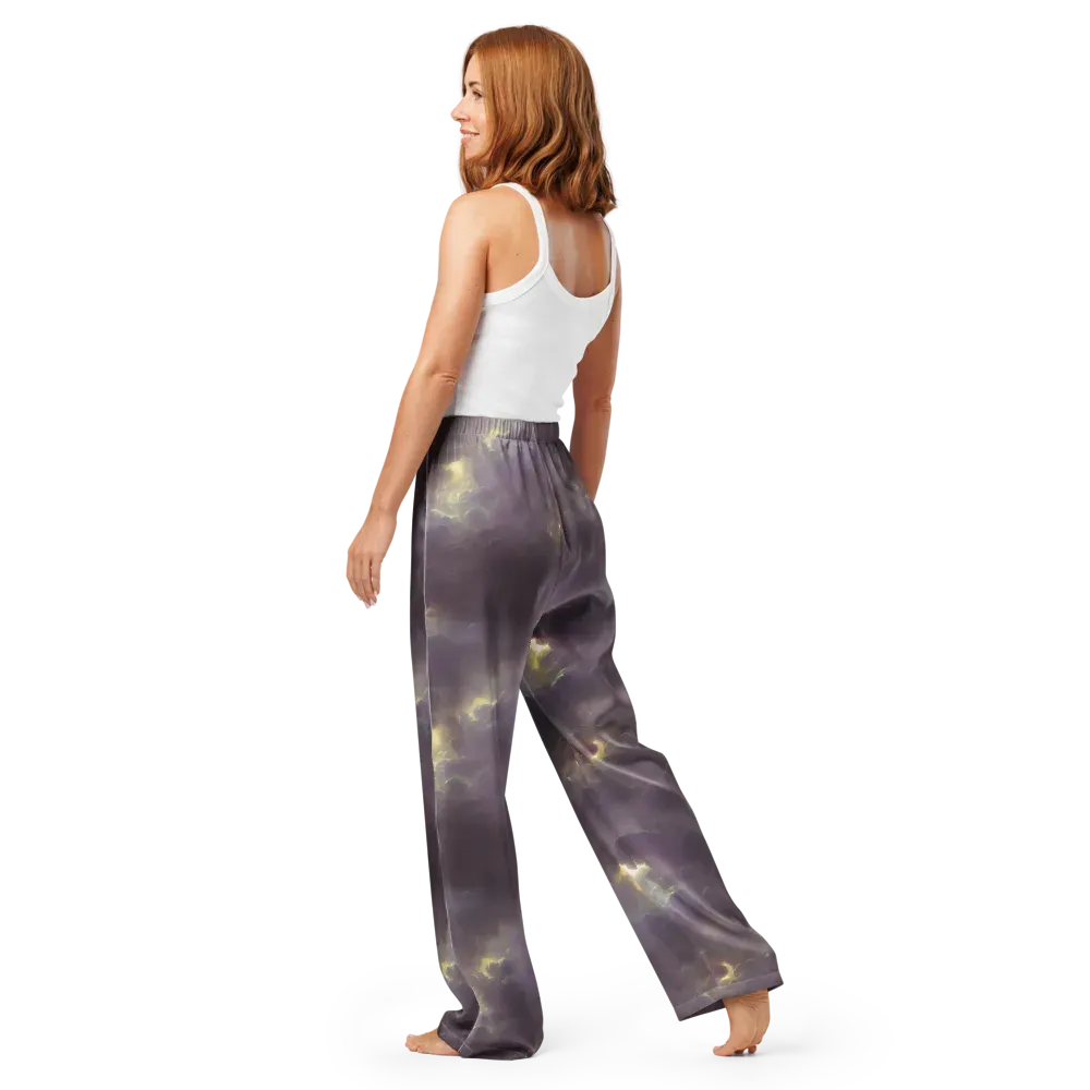 Stormy Muse on Women's Pajama Pants — Back