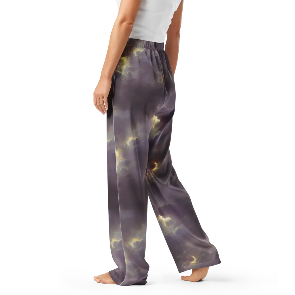 Stormy Muse on Women's Pajama Pants — Left