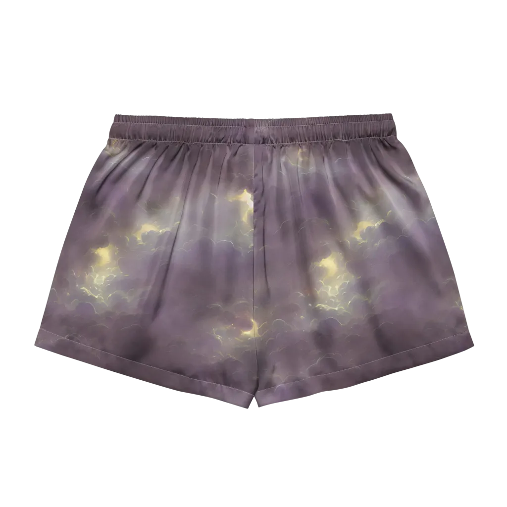Stormy Muse on Women's Pajama Shorts — Back