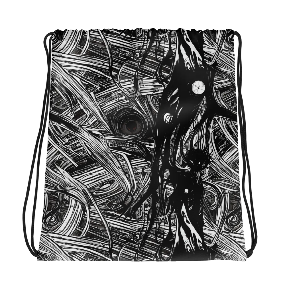 Mesmeric Tangles on Drawstring Bag — Photo