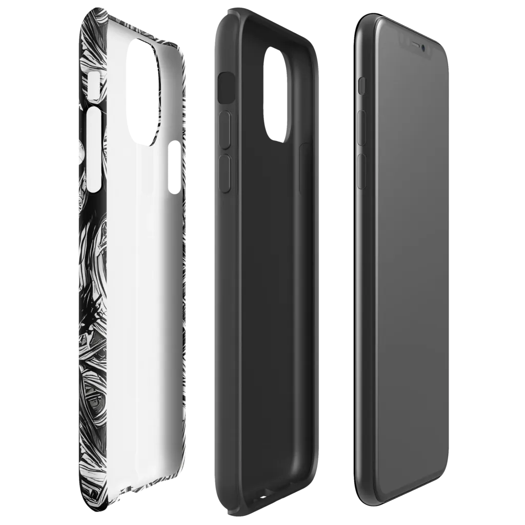 Mesmeric Tangles on Tough Case for iPhone® — Right
