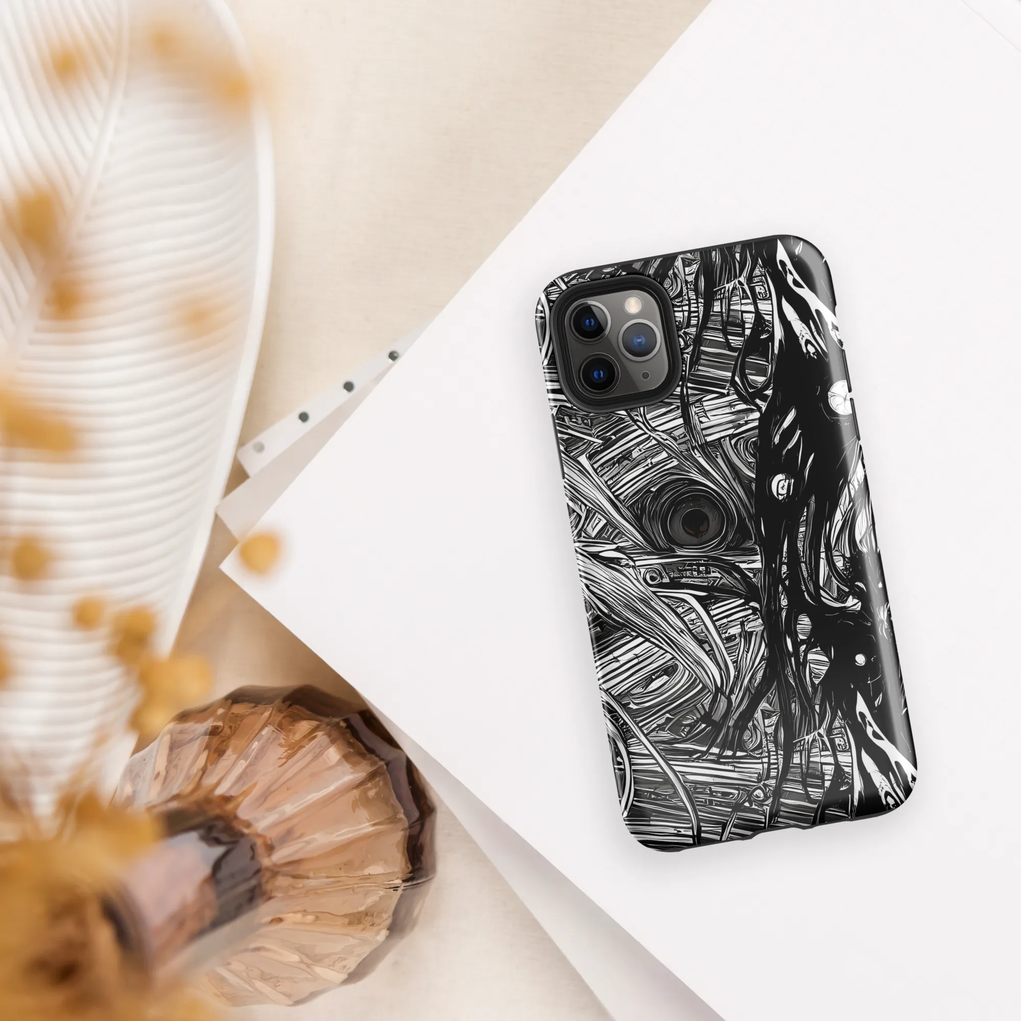 Mesmeric Tangles on Tough Case for iPhone® — Front
