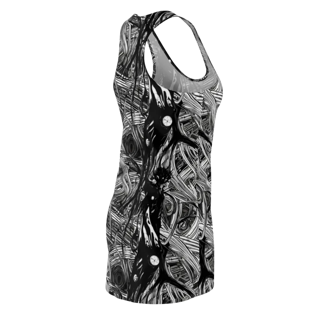 Mesmeric Tangles on Racerback Dress — Back Side