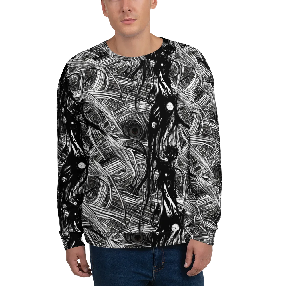 Mesmeric Tangles on Sweatshirt — Front