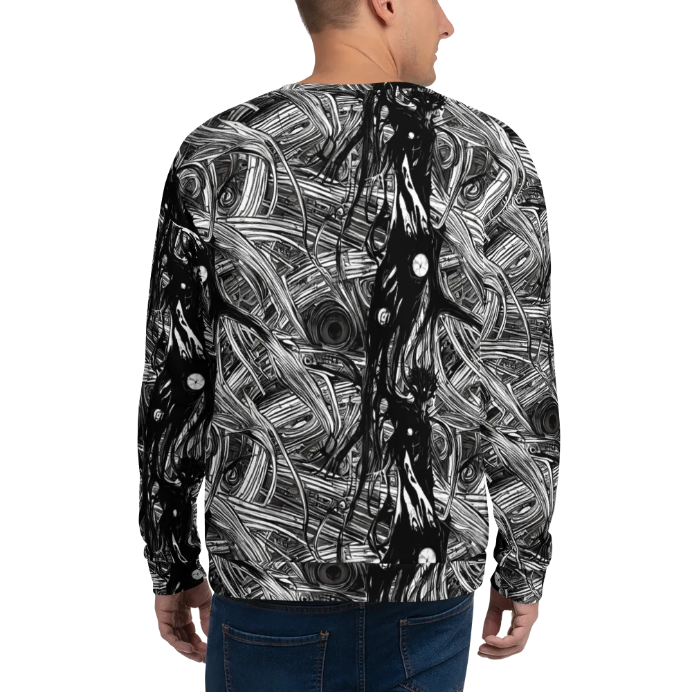 Mesmeric Tangles on Sweatshirt — Back