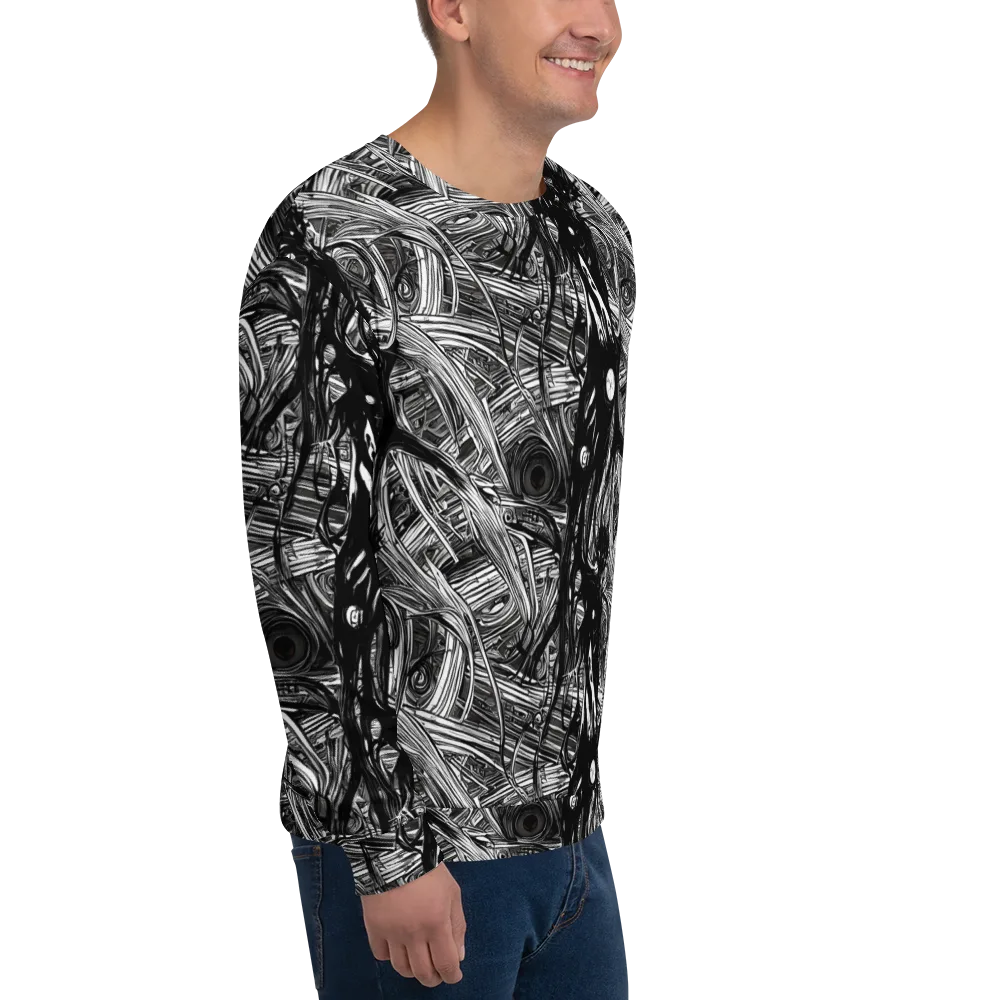 Mesmeric Tangles on Sweatshirt — Right Front