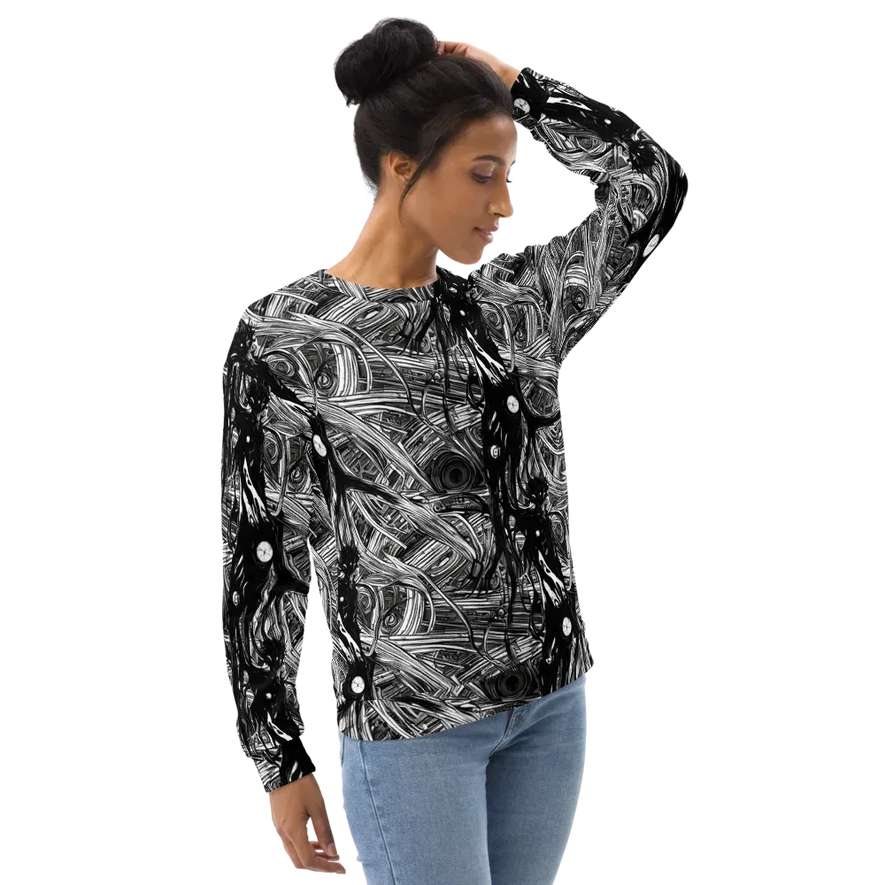 Mesmeric Tangles on Sweatshirt — Right Front