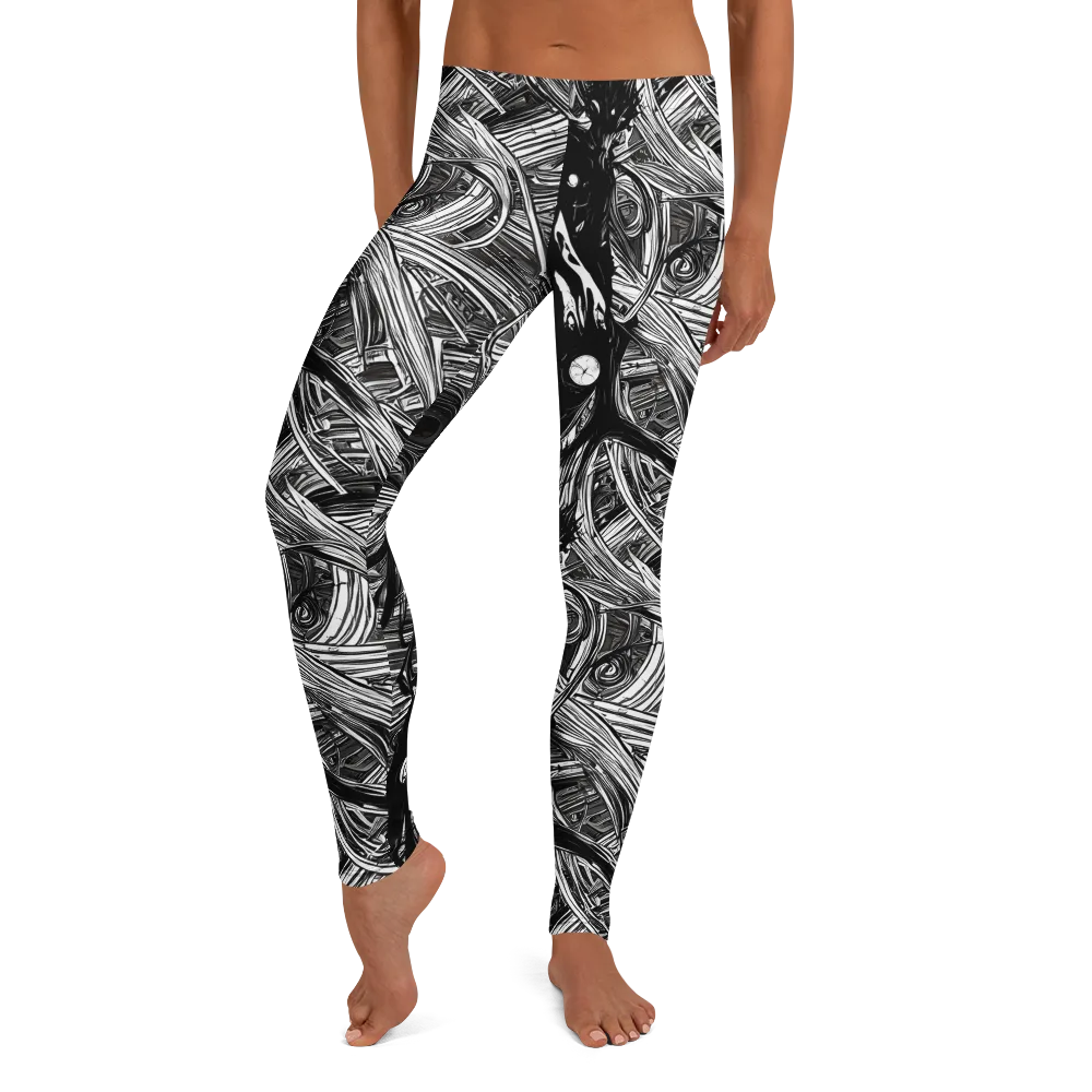 Mesmeric Tangles on Leggings — Front