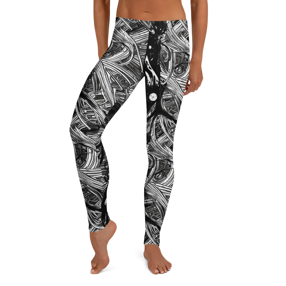 Mesmeric Tangles on Leggings — Front