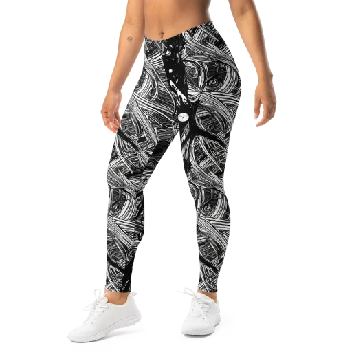 Mesmeric Tangles on a Leggings