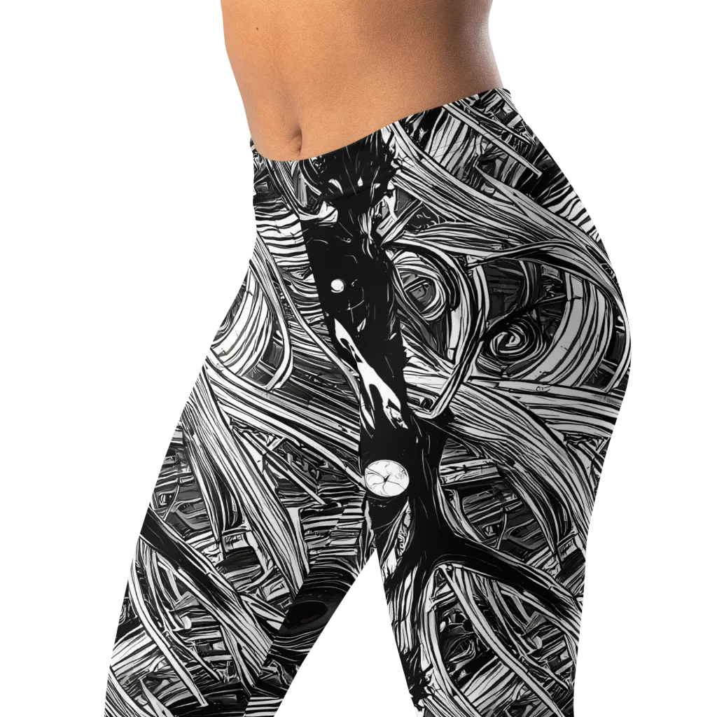 Mesmeric Tangles on Leggings — Left Front