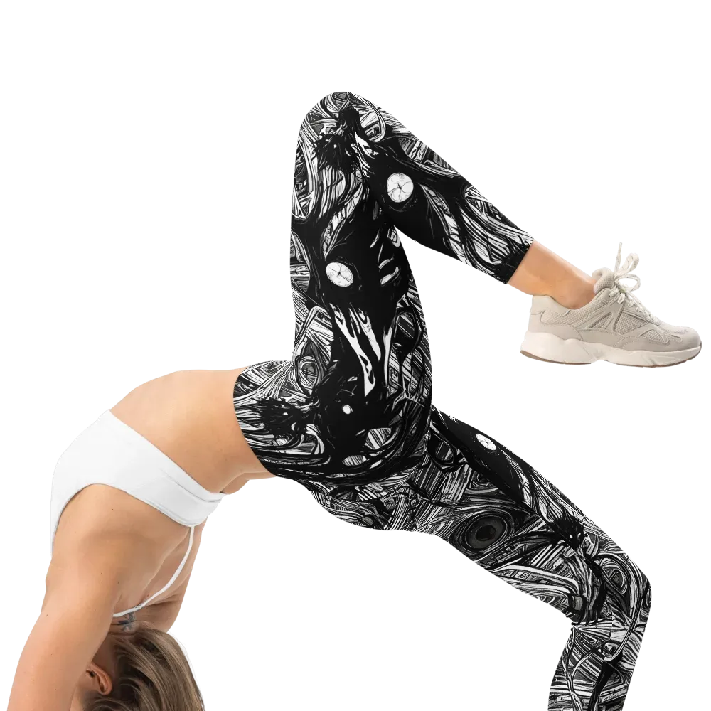 Mesmeric Tangles on Leggings — Right