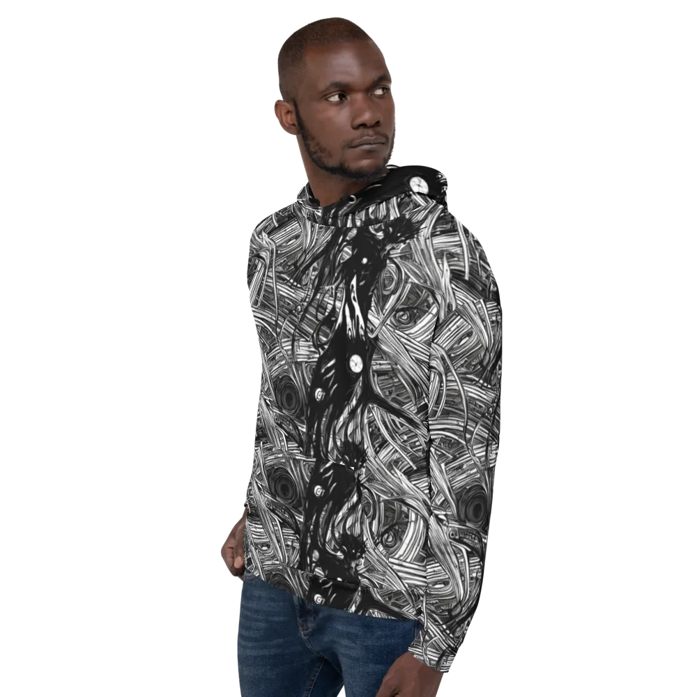 Mesmeric Tangles on Hoodie — Left