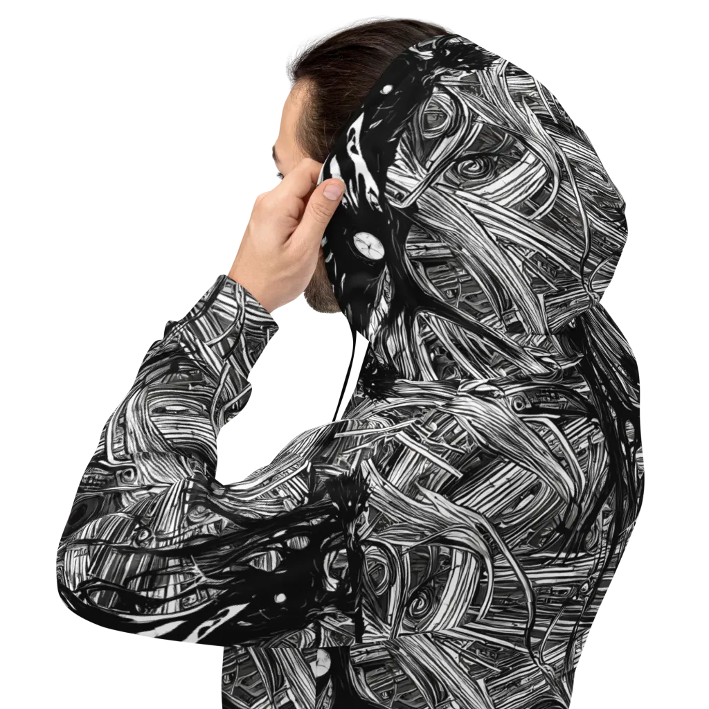 Mesmeric Tangles on Hoodie — Back