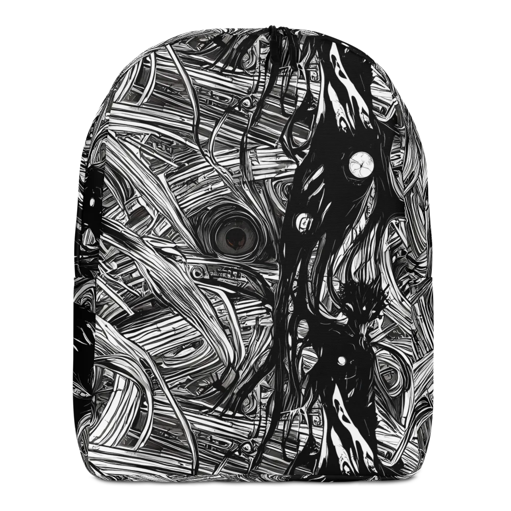 Mesmeric Tangles on Minimalist Backpack — Front