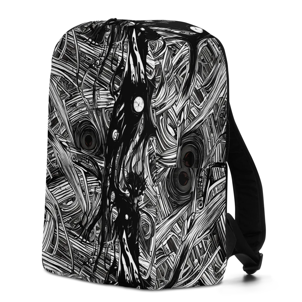 Mesmeric Tangles on Minimalist Backpack — Left