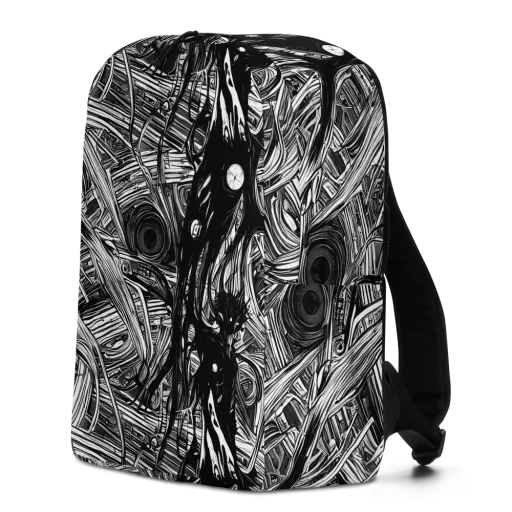 Mesmeric Tangles on a Minimalist Backpack