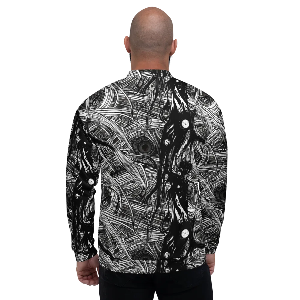 Mesmeric Tangles on Bomber Jacket — Back