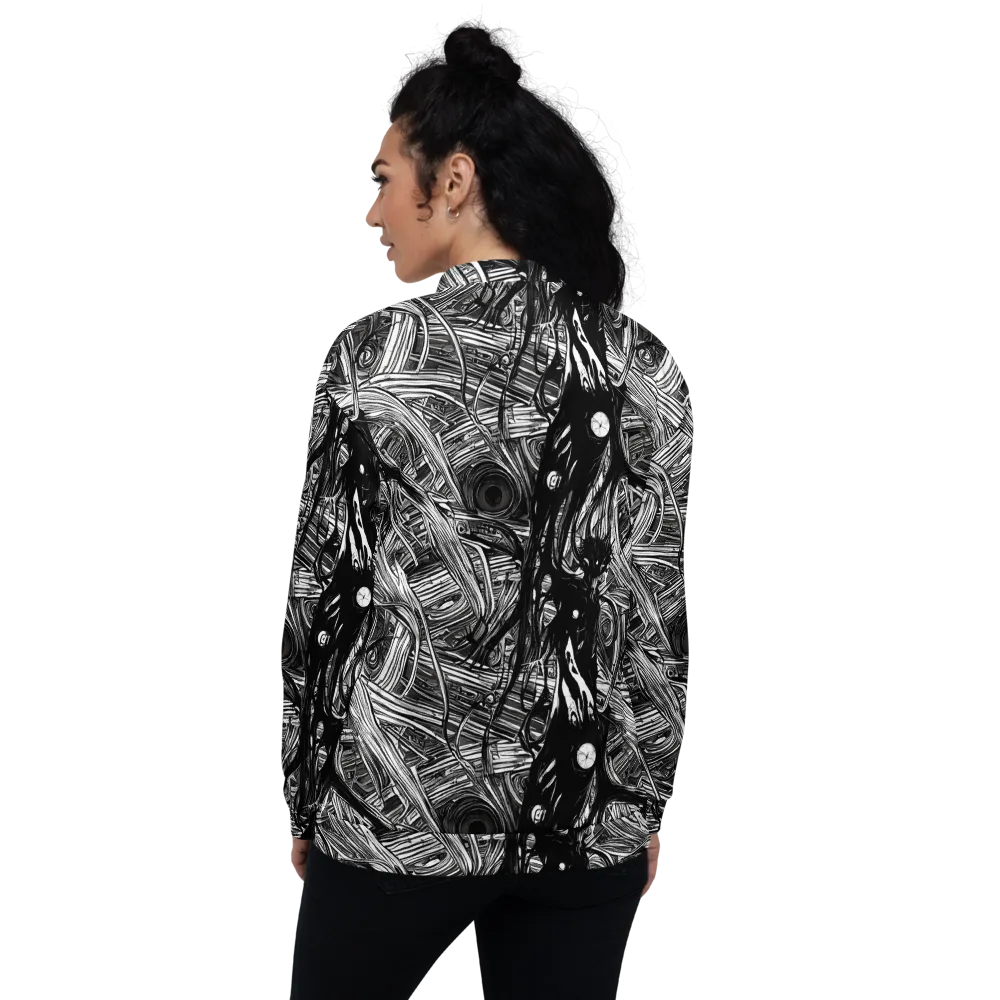 Mesmeric Tangles on Bomber Jacket — Back