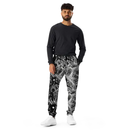 Mesmeric Tangles on a Men's Joggers