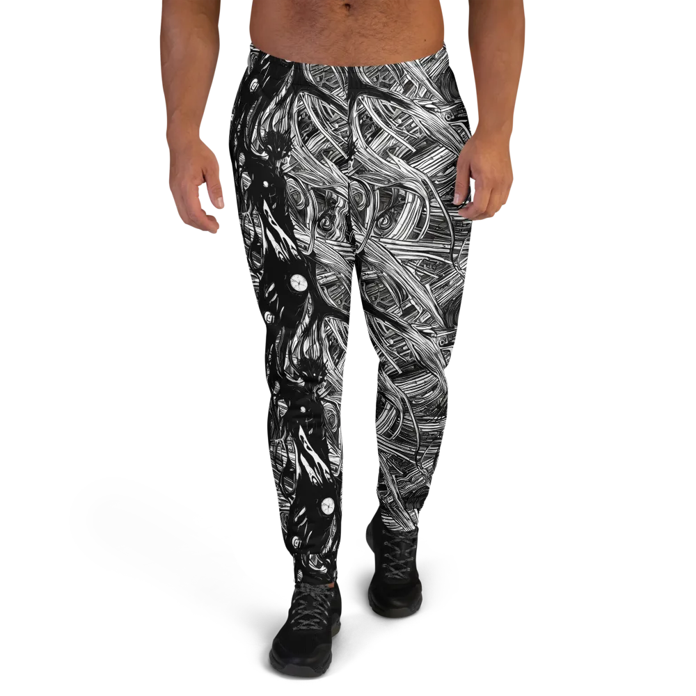 Mesmeric Tangles on Men's Joggers — Front