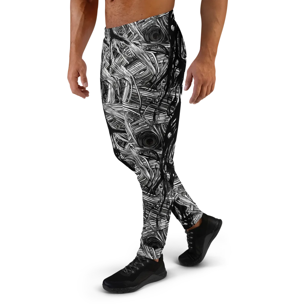 Mesmeric Tangles on Men's Joggers — Left