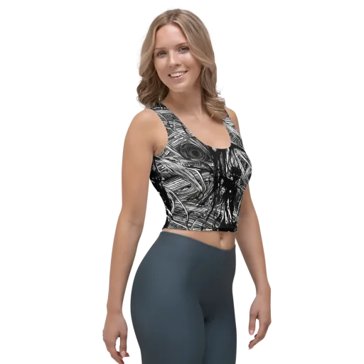 Mesmeric Tangles on a Crop Top