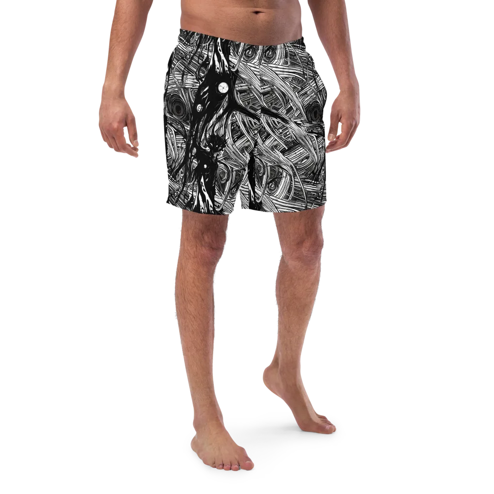 Mesmeric Tangles on Swim Trunks — Front