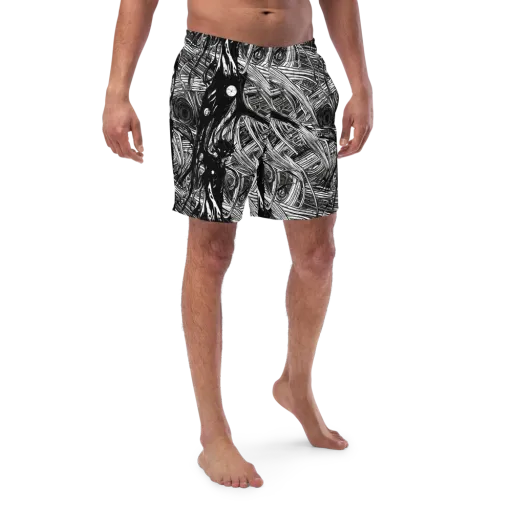 Mesmeric Tangles on a Swim Trunks