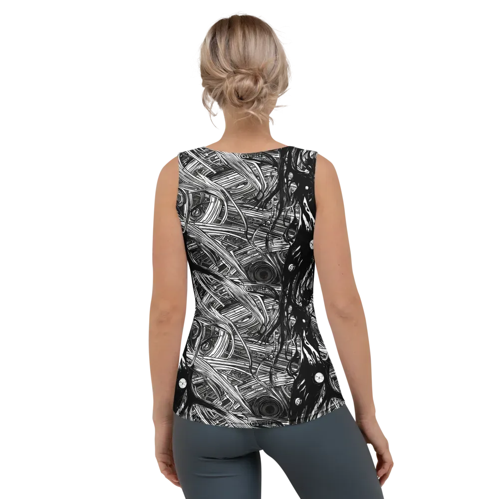 Mesmeric Tangles on Women's Tank Top — Back