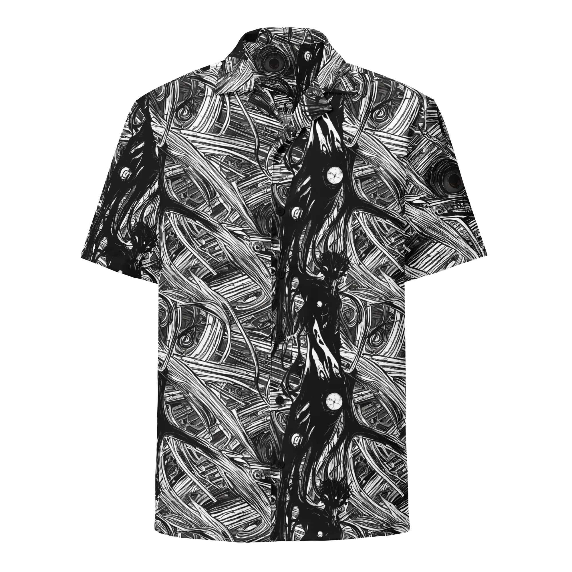 Mesmeric Tangles on Button Shirt — Front