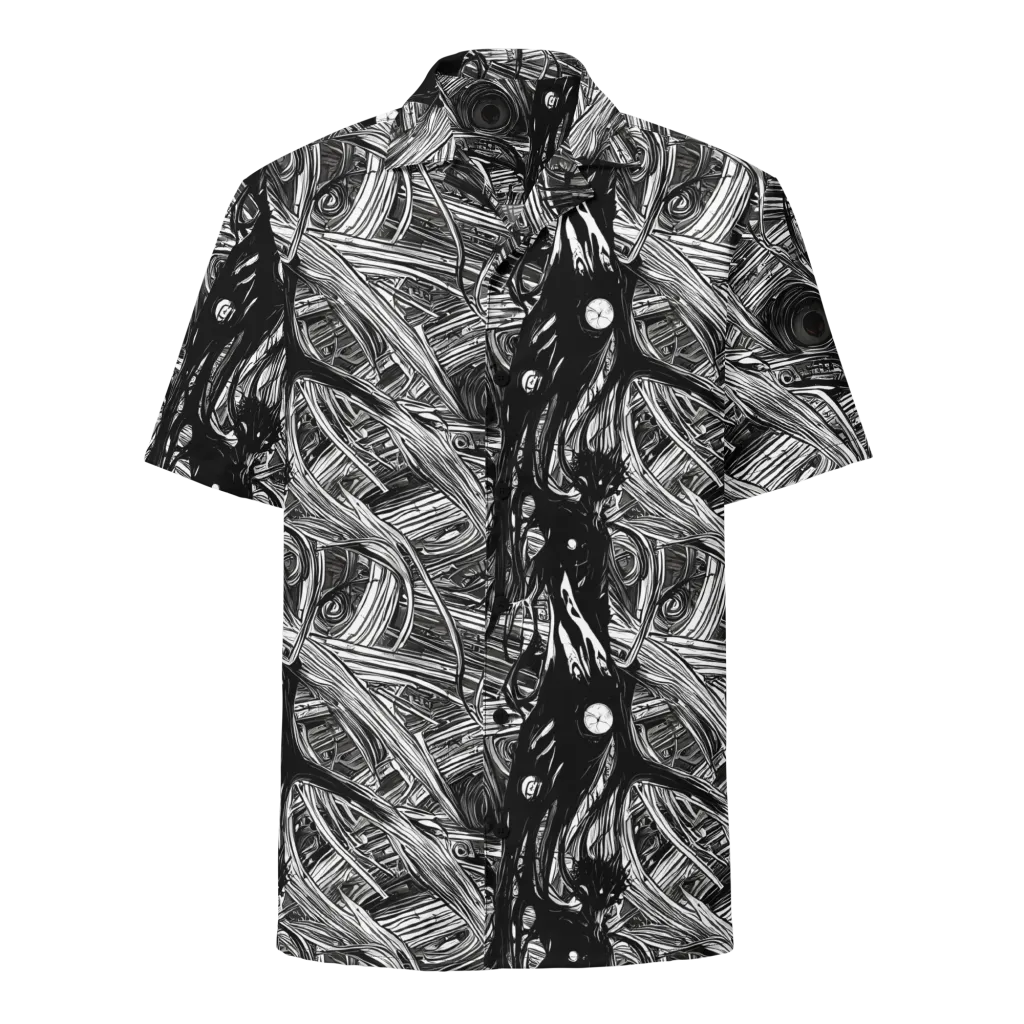 Mesmeric Tangles on Button Shirt — Front